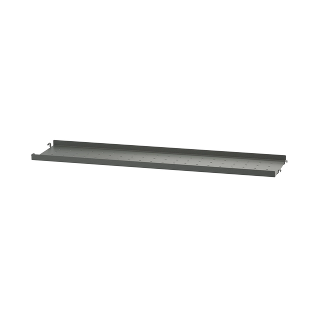 String Metallboden niedrige Kante 78×20cm Dunkelgrau – Regalboden aus Metall für das String Regal
