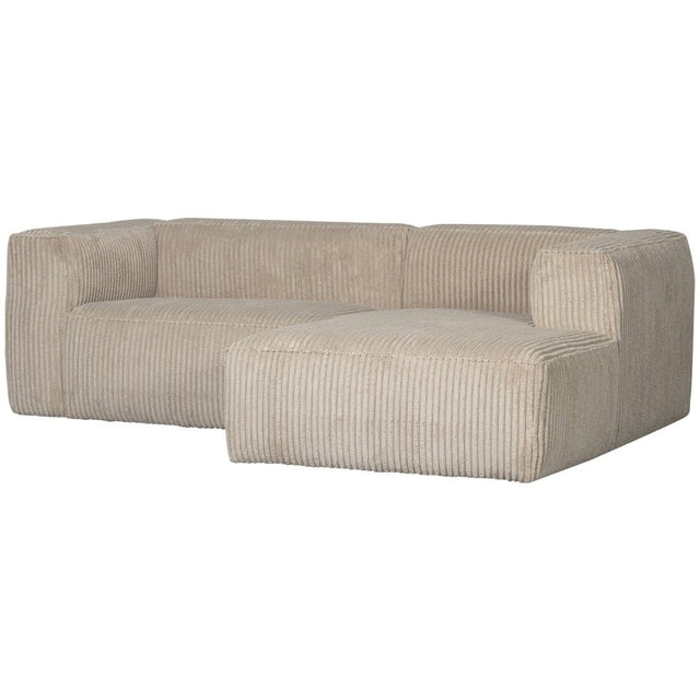 Chaiselongue Sofa Bean Ribcord Travertin - WOOOD - DesignWe.Love