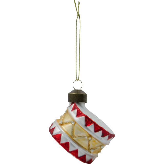 Christbaumkugel Trommel Rot/Gold - House Doctor - DesignWe.Love