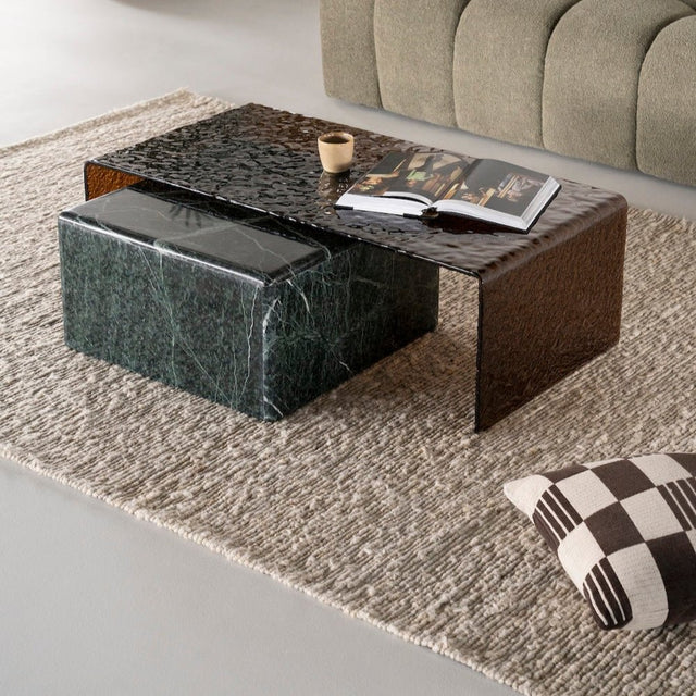 Couchtisch Ripple Large Braun Glas - By - Boo - DesignWe.Love