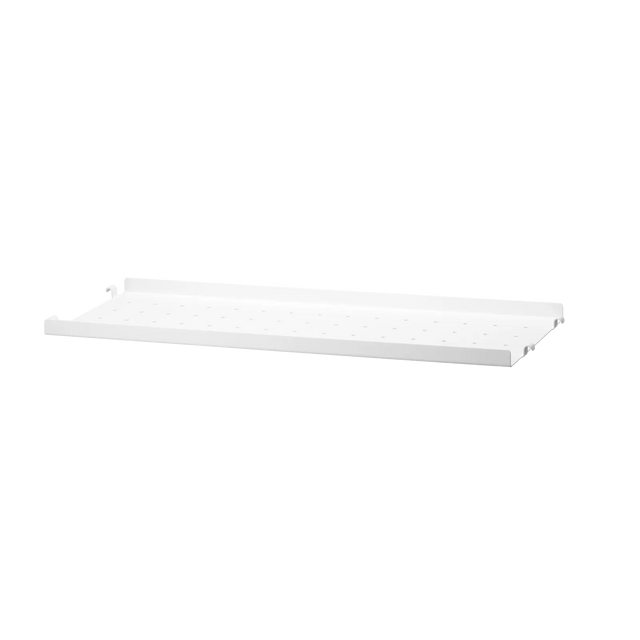 String Metallboden niedrige Kante 58×20cm Weiß – Regalboden aus Metall für das String Regal