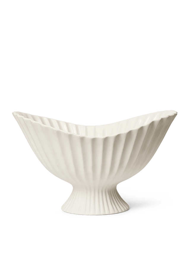 Dekoschale Fountain Centerpiece off - white - ferm LIVING - DesignWe.Love