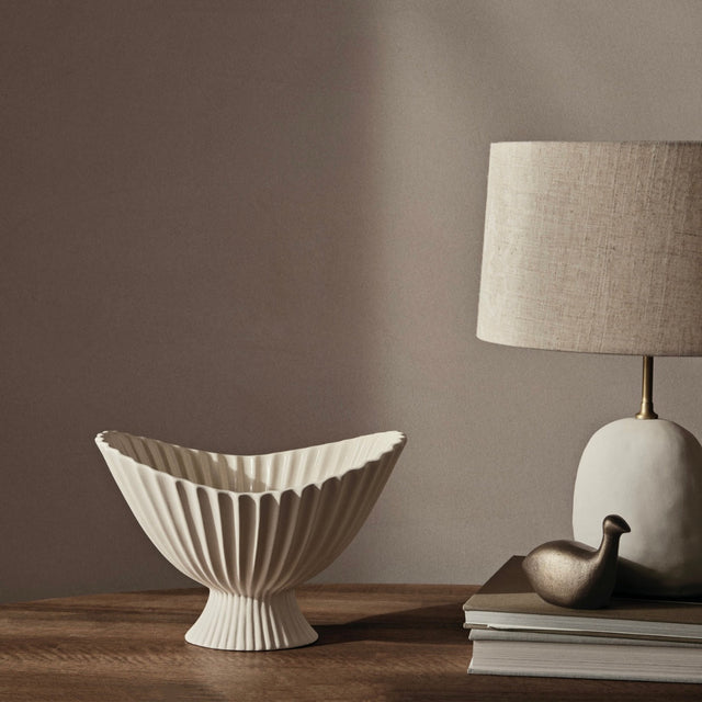 Dekoschale Fountain H28 off - white - ferm LIVING - DesignWe.Love