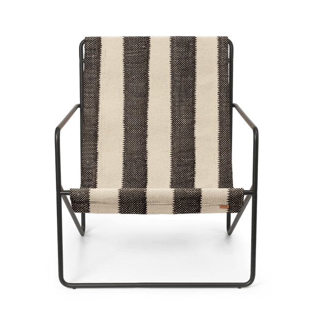 Desert Loungechair gestreift/schwarz - ferm LIVING - DesignWe.Love