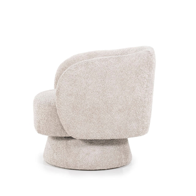 Drehbarer Loungesessel Balou Bouclé Taupe - By Boo - DesignWe.Love