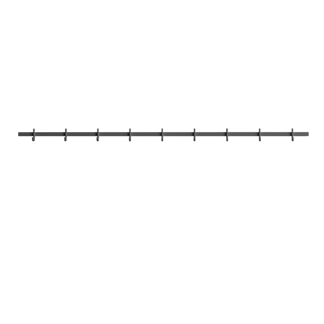 String Relief Hakenleiste 123cm Grau – Garderobenleiste von TAF Studio