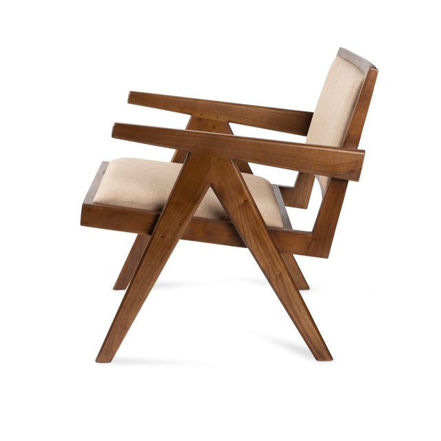 Easy Lounge Chair gepolstert, dunkelbraun - Detjer - DesignWe.Love
