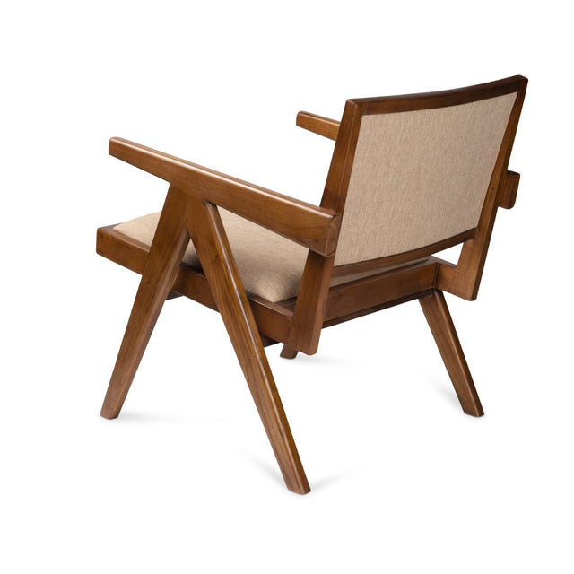 Easy Lounge Chair gepolstert, dunkelbraun - Detjer - DesignWe.Love