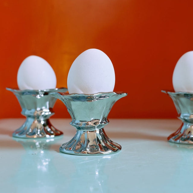 Eierbecher 4er - Set Chrome Egg Cups New Classics - HK Living - DesignWe.Love