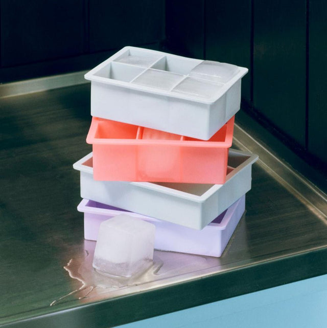 Eiswürfelform Silikon XXL Pink - HAY - DesignWe.Love