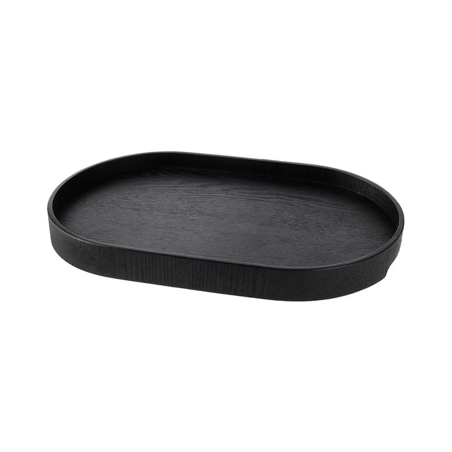 Wood Tray Holztablett aus Eiche Big (31 × 47 cm) Schwarz freigestellt von EKTA Living