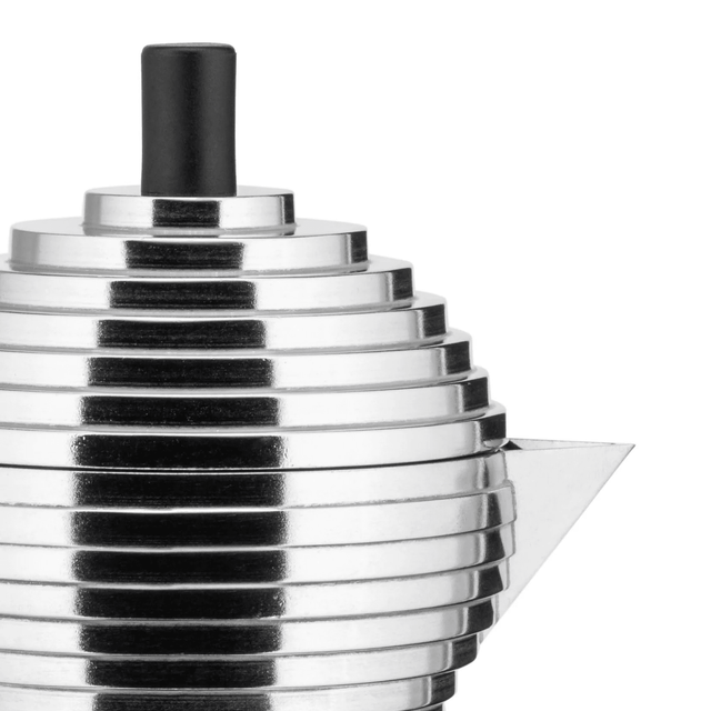Espressokocher Pulcina Chrom - Schwarz - Alessi - DesignWe.Love