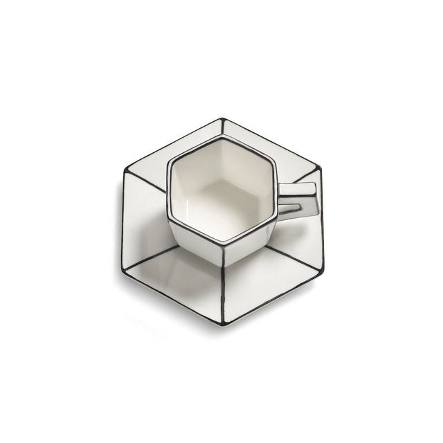 Espressotasse mit Untersetzer Carte Blanche - Serax - DesignWe.Love