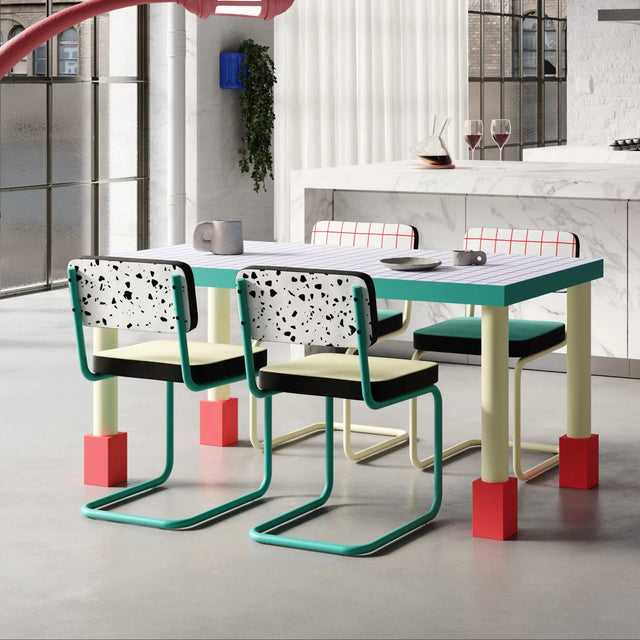 Esstisch Supertable Blue Grid - Seletti - DesignWe.Love
