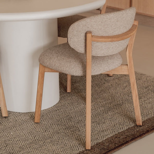 Esszimmerstuehle 4er Set Mikky Taupe Polster - Eleonora - DesignWe.Love