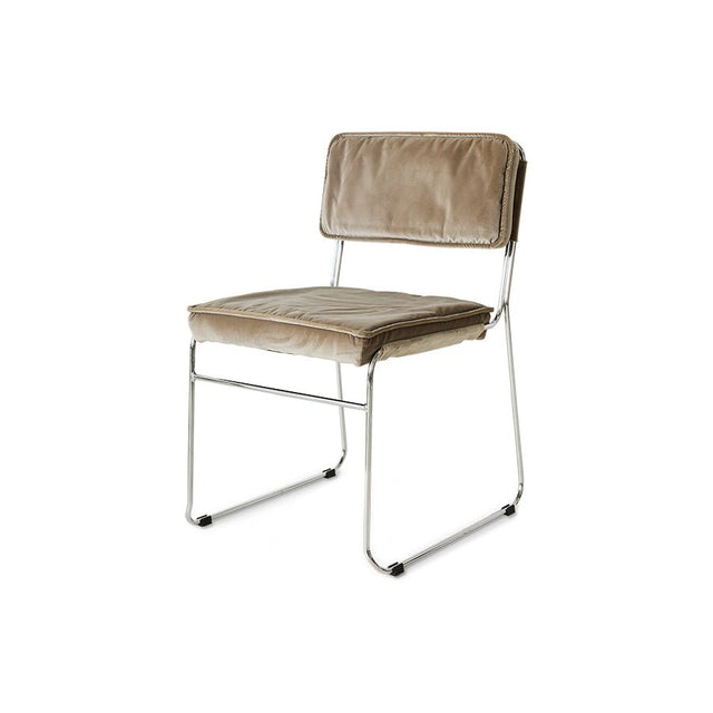 Esszimmerstuhl Endless Dining Chair velvet/dirty chai - HK Living - DesignWe.Love