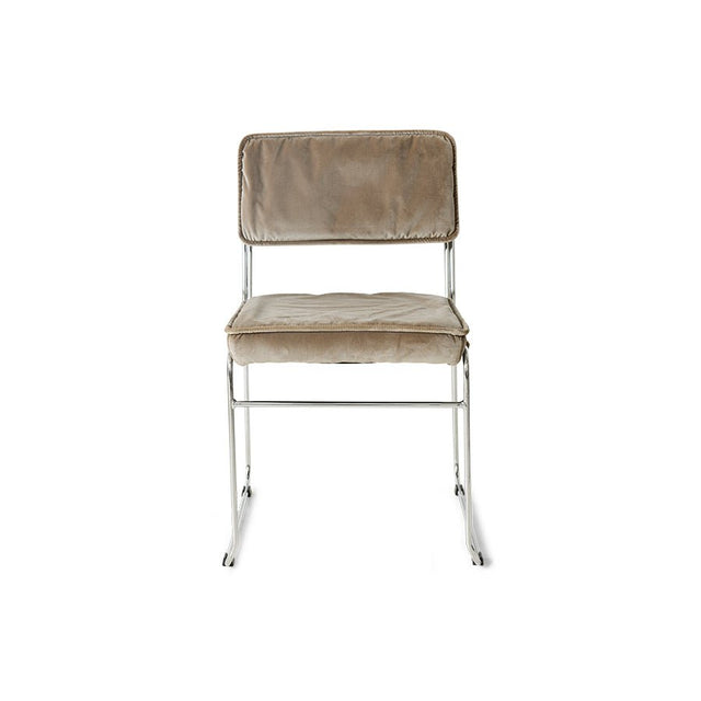 Esszimmerstuhl Endless Dining Chair velvet/dirty chai - HK Living - DesignWe.Love
