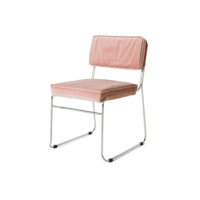 Esszimmerstuhl Endless Dining Chair velvet/lychee pink - HK Living - DesignWe.Love