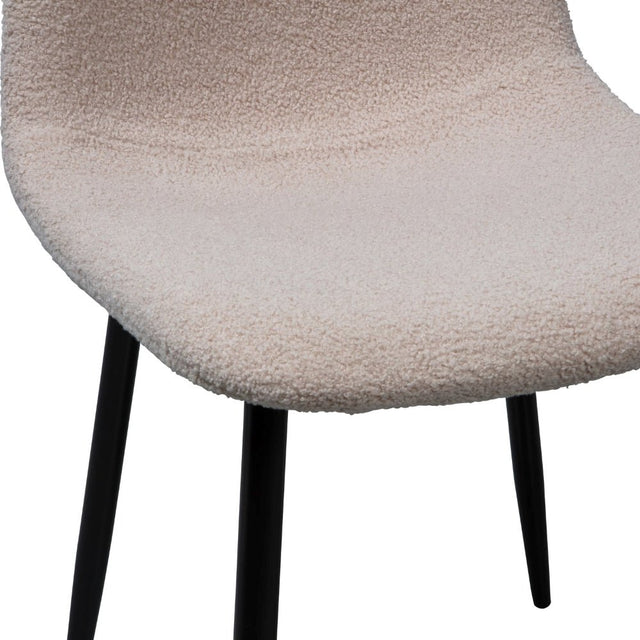 Esszimmerstuhl Marije Teddy Taupe (2er Set) - WOOOD - DesignWe.Love