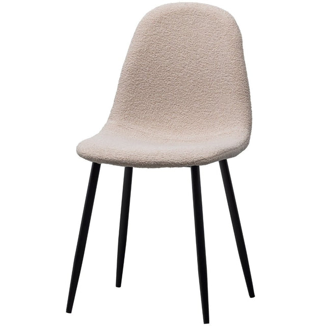 Esszimmerstuhl Marije Teddy Taupe (2er Set) - WOOOD - DesignWe.Love
