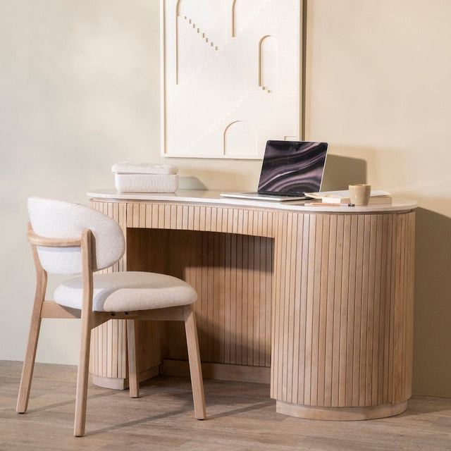 Esszimmerstuhl Mikky Beige Polster - Eleonora - DesignWe.Love