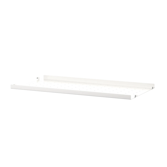 String Metallboden niedrige Kante 58×30cm Weiß – Regalboden aus Metall für das String Regal