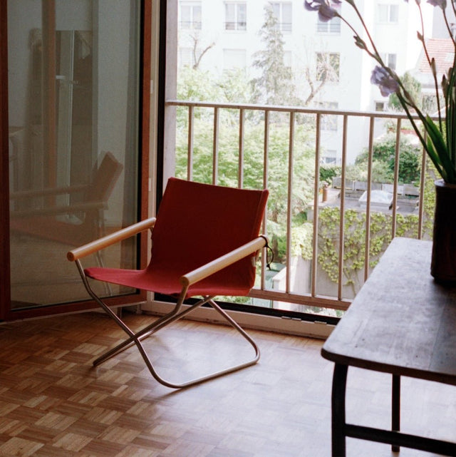 Nychair X 80 Faltstuhl Terracotta Natur – designwe.love