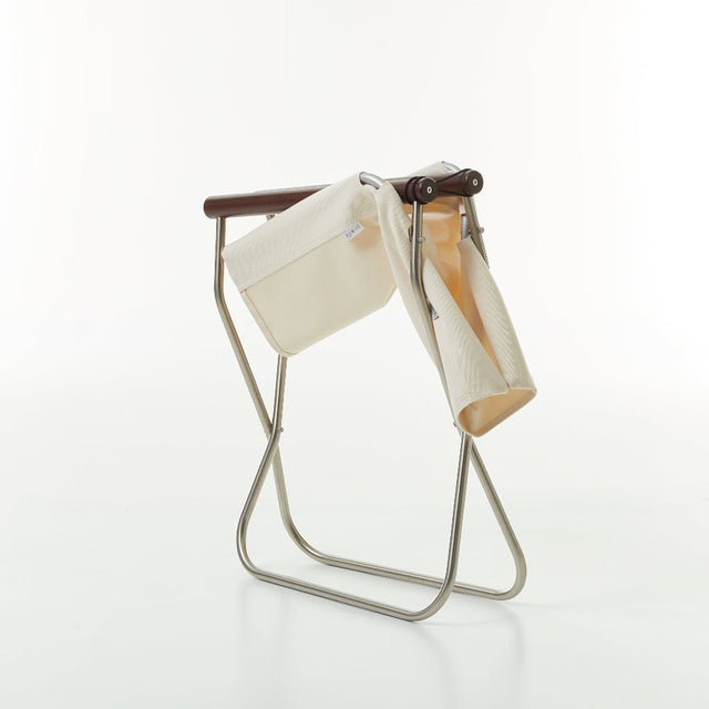 Nychair X 80 Faltstuhl Weiß Dunkelbraun – designwe.love