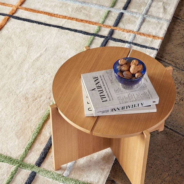 Fluffy Teppich Beige/ Multifarben - Hübsch Interior - DesignWe.Love