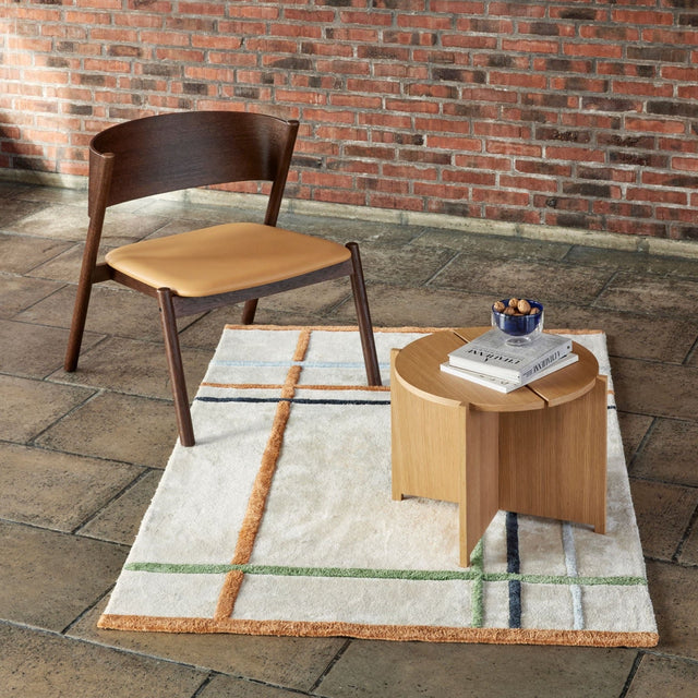 Fluffy Teppich Beige/ Multifarben - Hübsch Interior - DesignWe.Love
