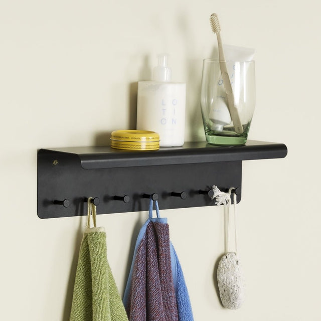 Garderobe Metall Bow Schwarz - Hübsch Interior - DesignWe.Love