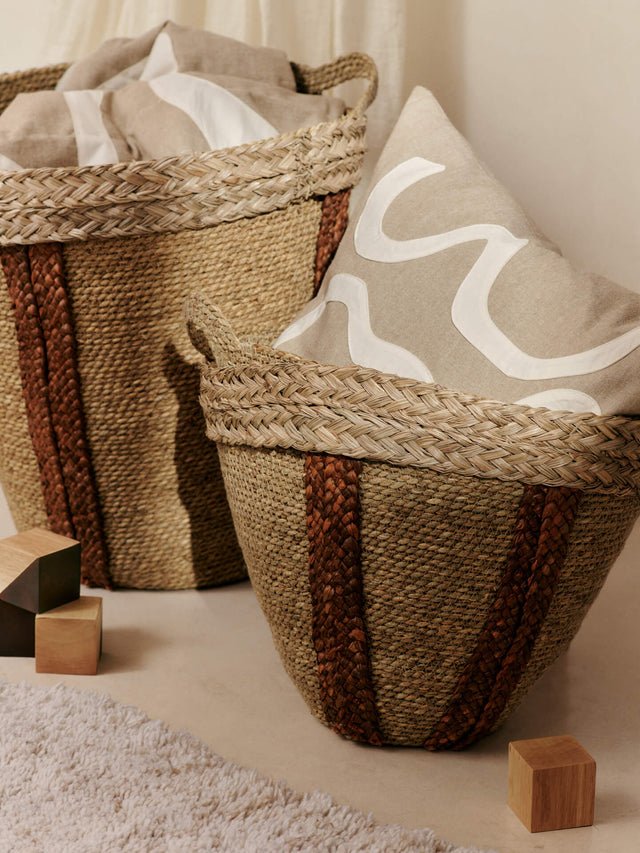 Geflochtene Körbe Mar (2er Set) - ferm LIVING - DesignWe.Love