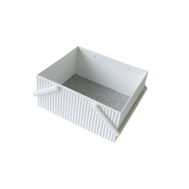 Hachiman Omnioffre Aufbewahrungsbox L – stapelbare Elastomer-Box, Farbe Weiss