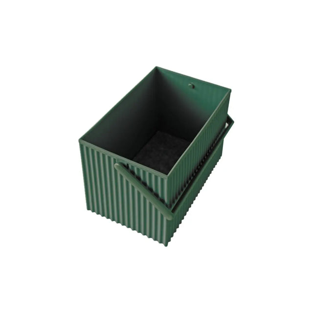 Hachiman Omnioffre Aufbewahrungsbox M– stapelbare Elastomer-Box, Farbe BakedGreen