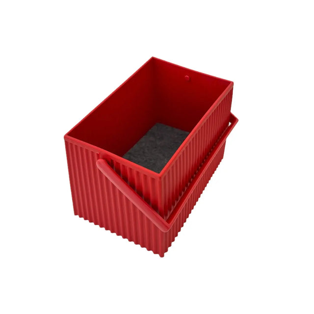 Hachiman Omnioffre Aufbewahrungsbox M– stapelbare Elastomer-Box, Farbe Rot