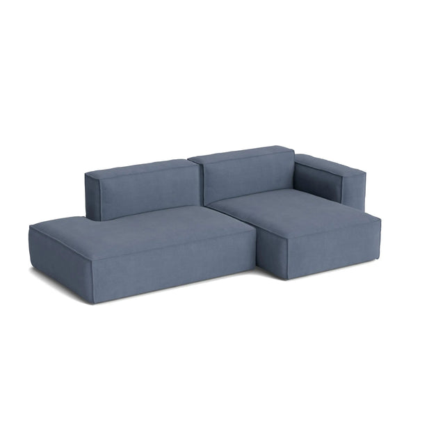 HAY Mags Soft 2,5-Sitzer Sofa mit abnehmbarem Bezug, Kombination 3 rechts, Bezug Linara 198