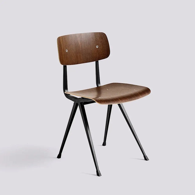 HAY Result Chair Eiche geräuchert, Gestell Stahl schwarz