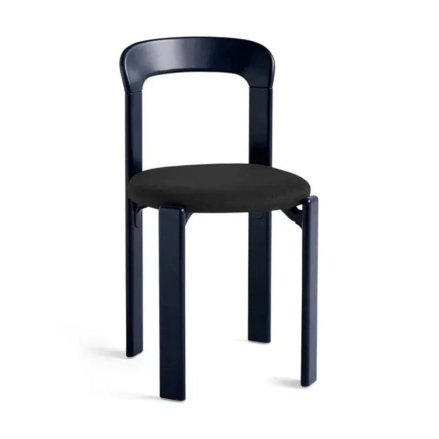 HAY Rey Chair Stuhl Deep Blue mit gepolsterter Sitzfläche
