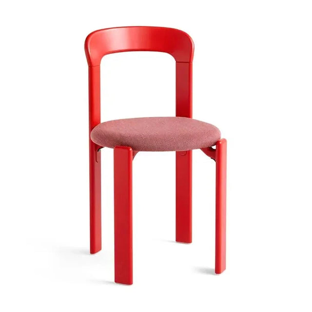 HAY Rey Chair Stuhl Scarlet Red mit gepolsterter Sitzfläche