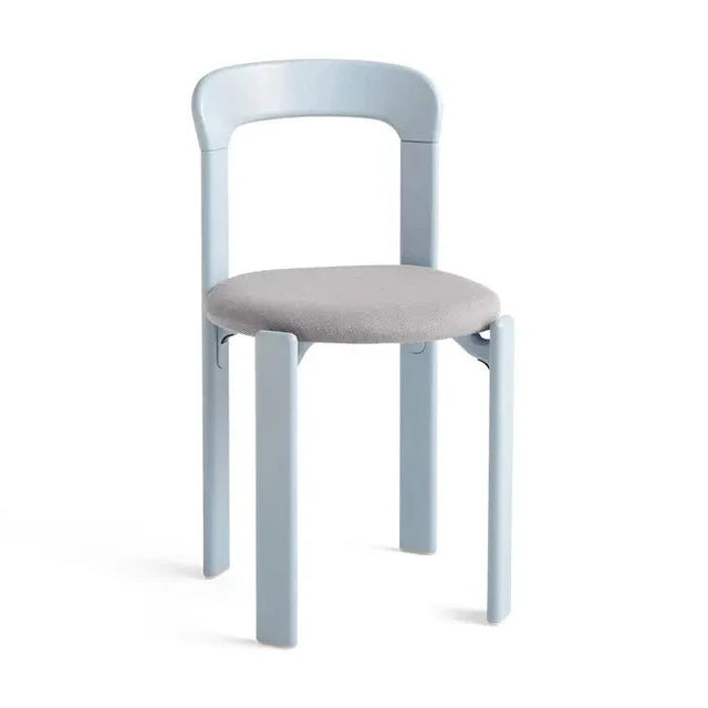 HAY Rey Chair Stuhl Slate Blue mit gepolsterter Sitzfläche