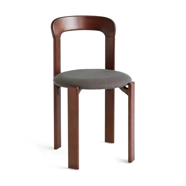 HAY Rey Chair Stuhl Umber Brown mit gepolsterter Sitzfläche
