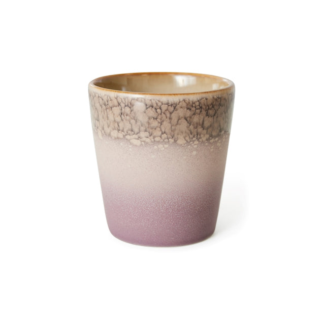 HK Living Kaffeebecher 70s Ceramics – Stoneware Tumbler 230 ml, handglasiert, reaktive Glasur, Farbwelt Force