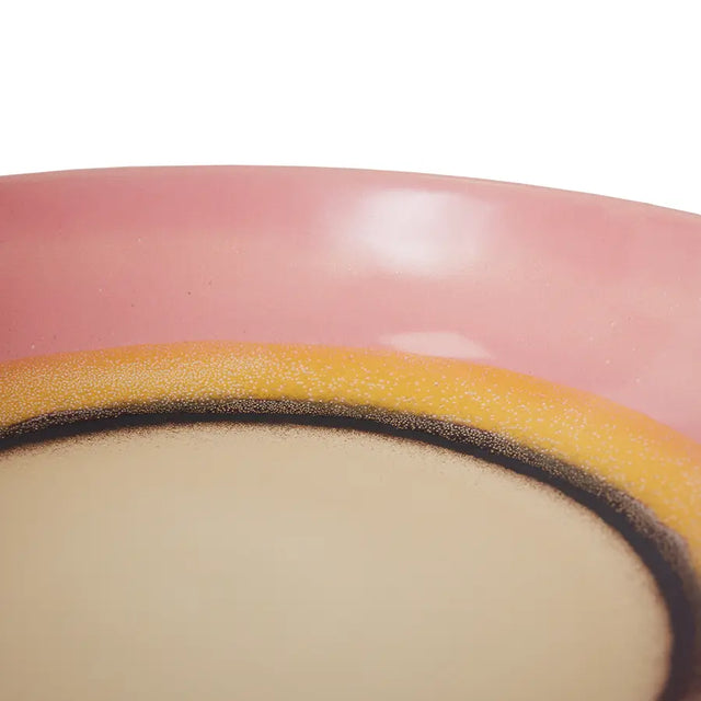 HK Living Salatschüssel XXL Serene 70s Ceramics – Stoneware Ø 33 cm, Detailansicht