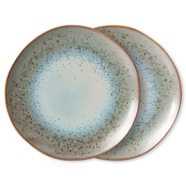 Teller 2er - Set Essteller Mineral - 70s Ceramics - HK Living - DesignWe.Love