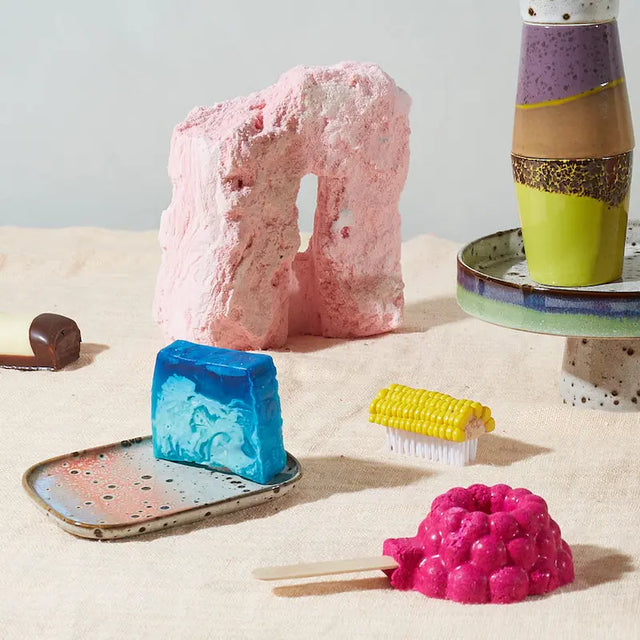 HKliving 70s Ceramics Serviertablett Atlas 2er Set – Stoneware Lifestyle Tischdekoration