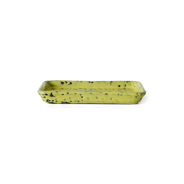 HKliving 70s Ceramics XS Tablett Corn – Stoneware 13,6×7,7 cm, Seitenansicht