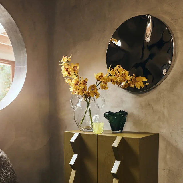 Modernes Chrom Design an der Wand – HKliving Deko-Skulpturen für das Wohnzimmer