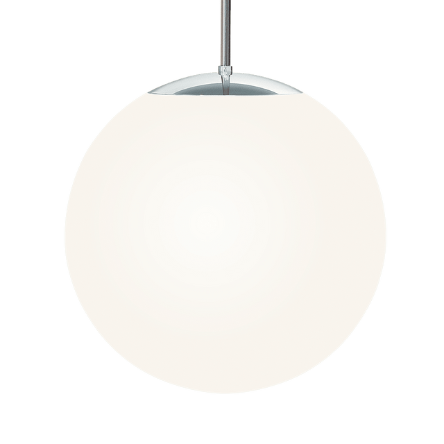 HL 99 Pendelleuchte mit Opalkugel Chrom - Tecnolumen - DesignWe.Love