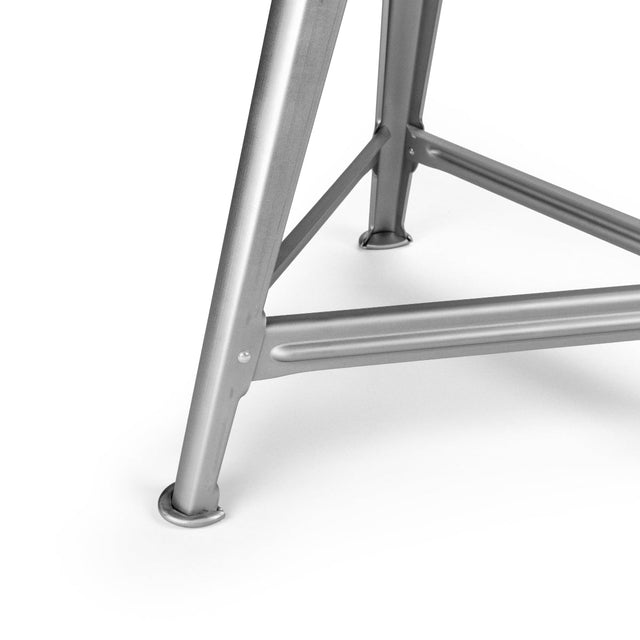 Hocker Schemel Esche schwarz 50cm Naked Steel - Rowac - DesignWe.Love