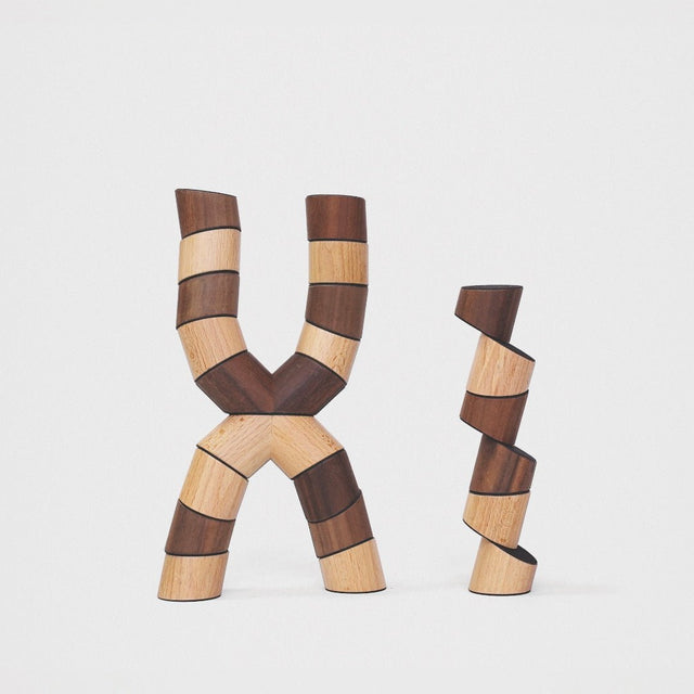 Holzbausteine LOGGOS - Set M Buche/Nuss - Frechling - DesignWe.Love